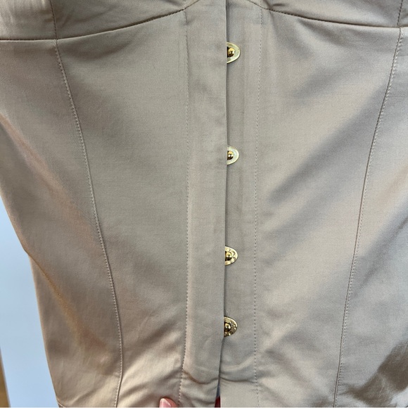 La Perla Corset with Gold Hardware and Lace Back - Picture 12 of 14